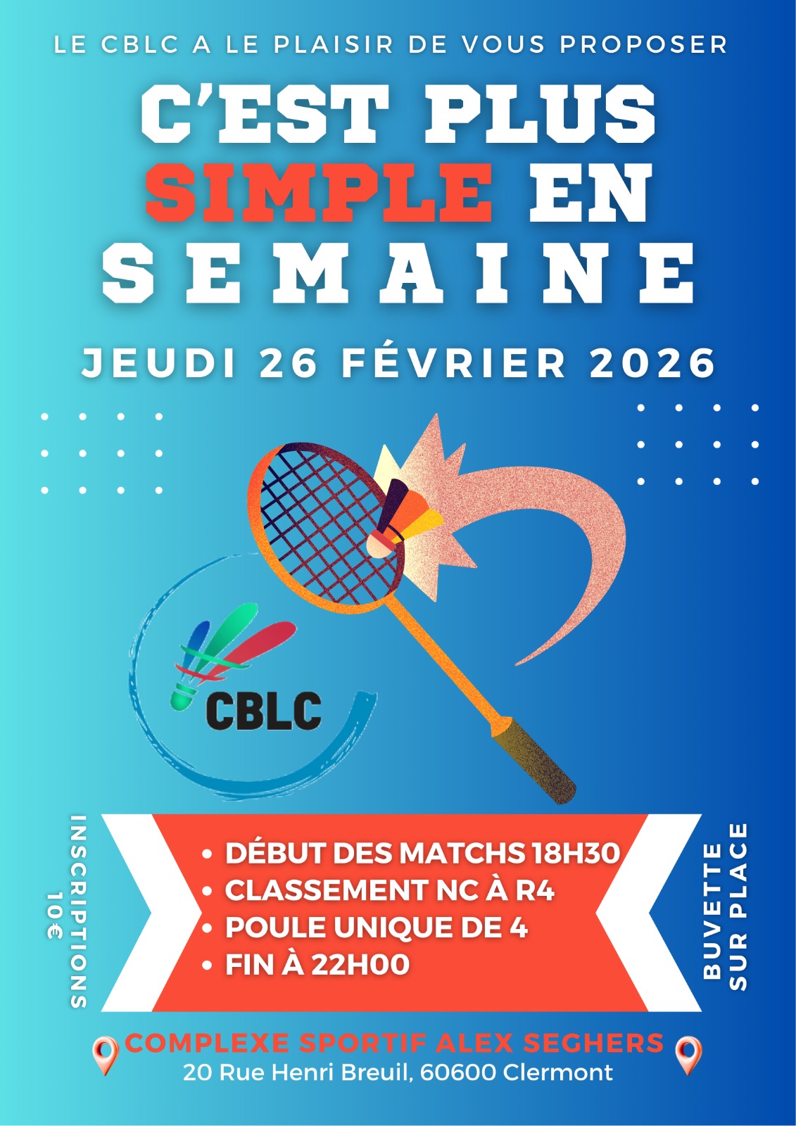 C'est plus simple en semaine 2 nocturne